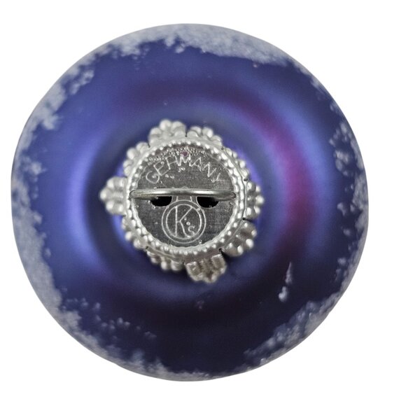 Christmas by Krebs Elegant Glass Icicle Ornaments White Blue Set of 6 Holiday - Picture 10 of 11